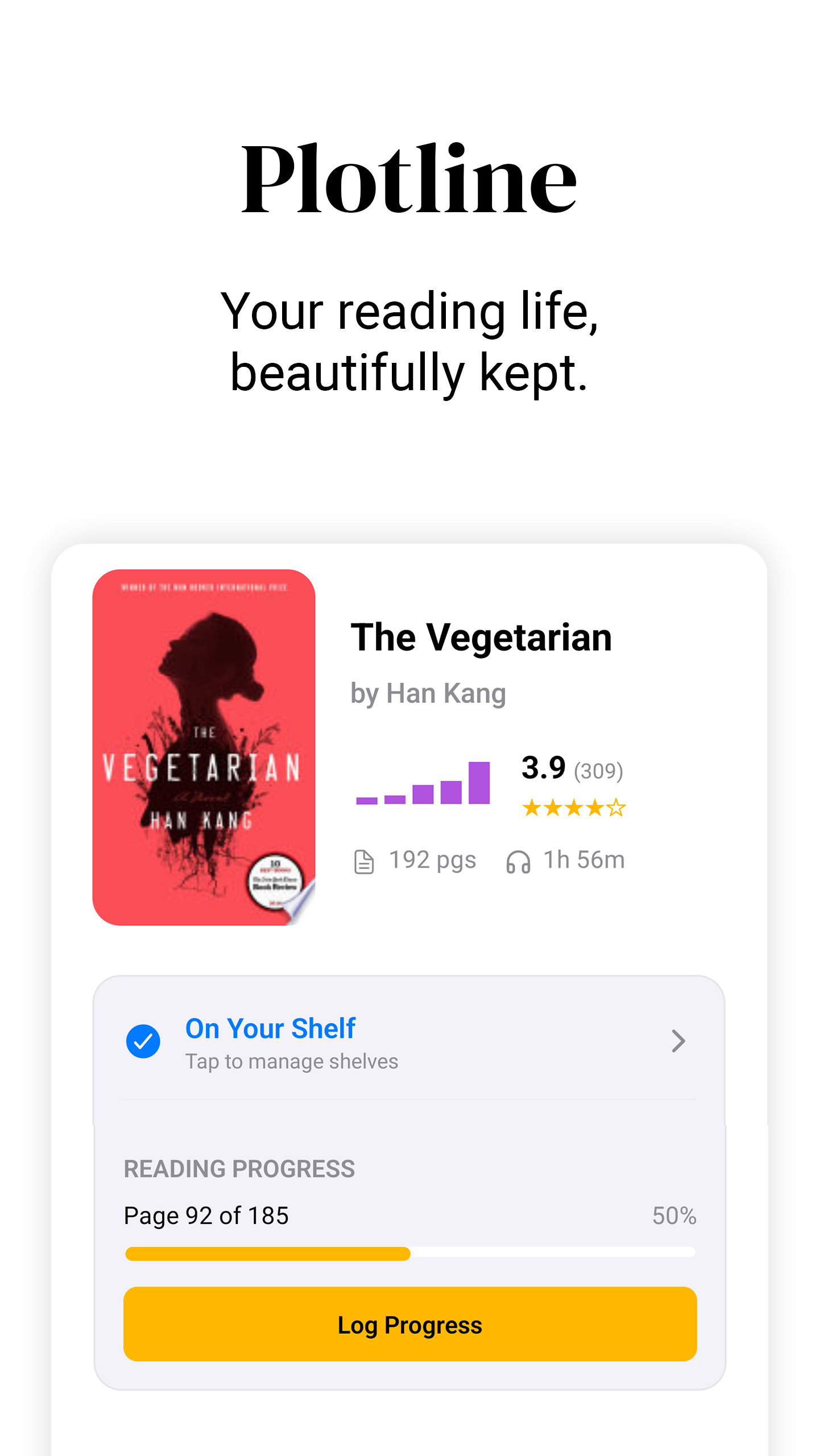 Log your reading progress