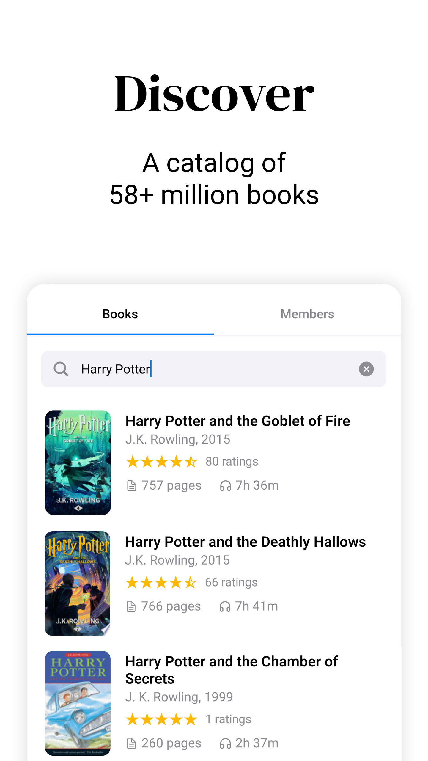 Discover from 58+ million books