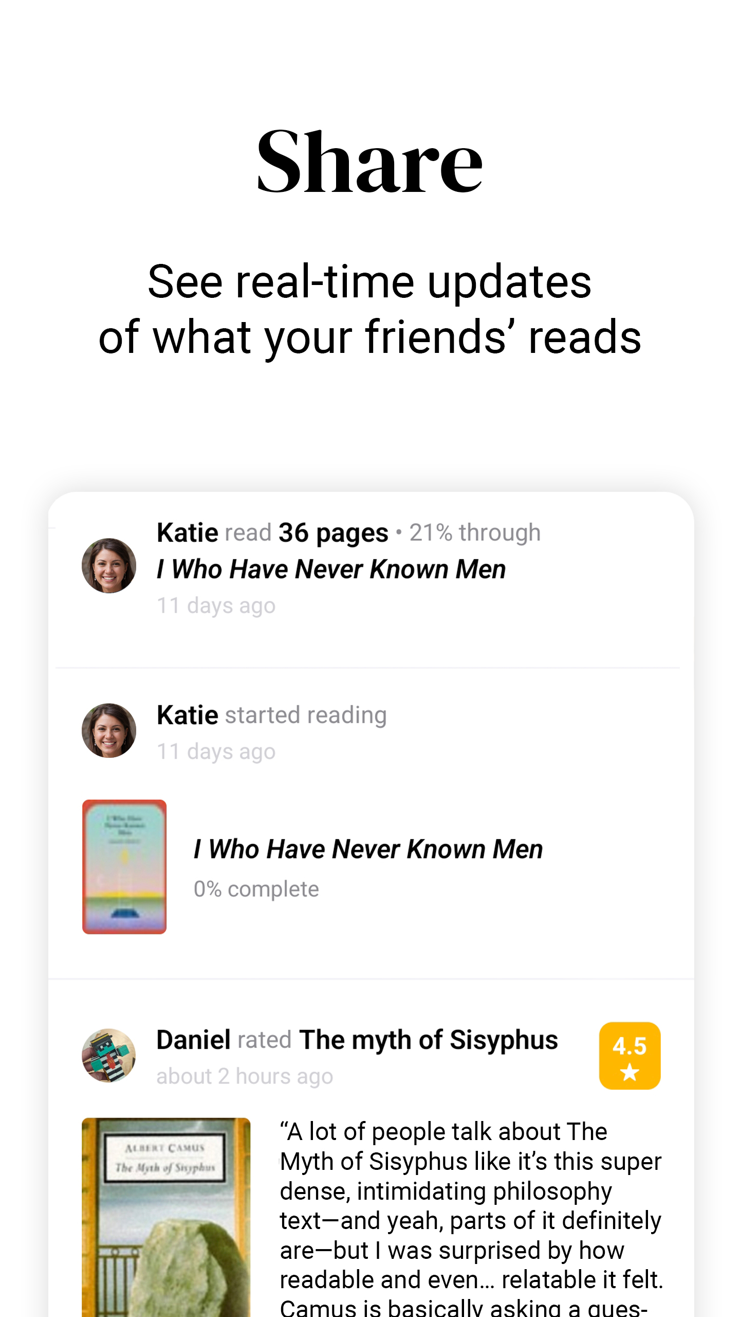 See what friends are reading